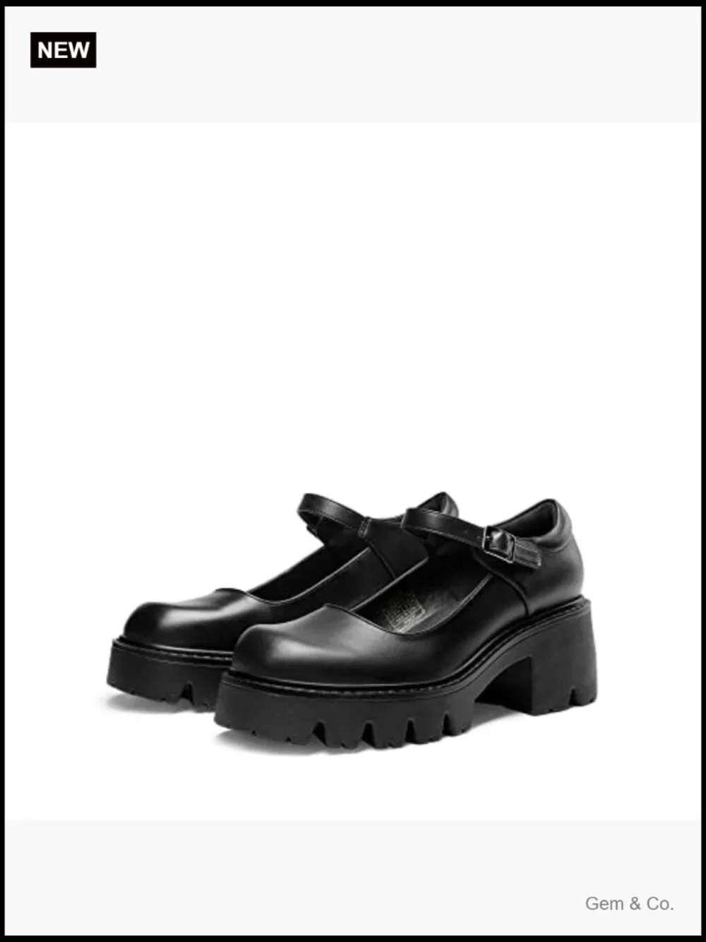 Chunky Platform Mary Jane Pumps Low Heel Round Toe Ankle Strap Dress Shoes